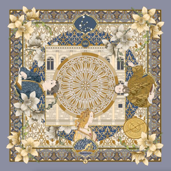 Zodiaco Foulard Aquarius