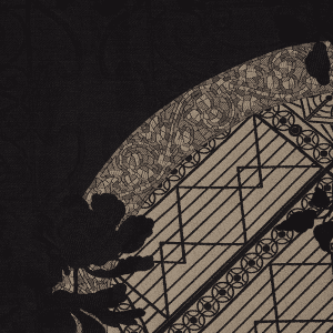 Sciarpa Jacquard Nero