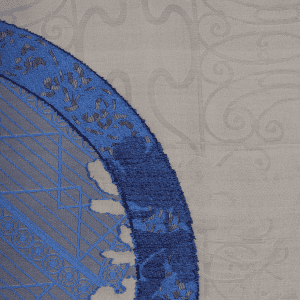 Sciarpa Jacquard Cobalto