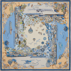 Foulard Como Blu