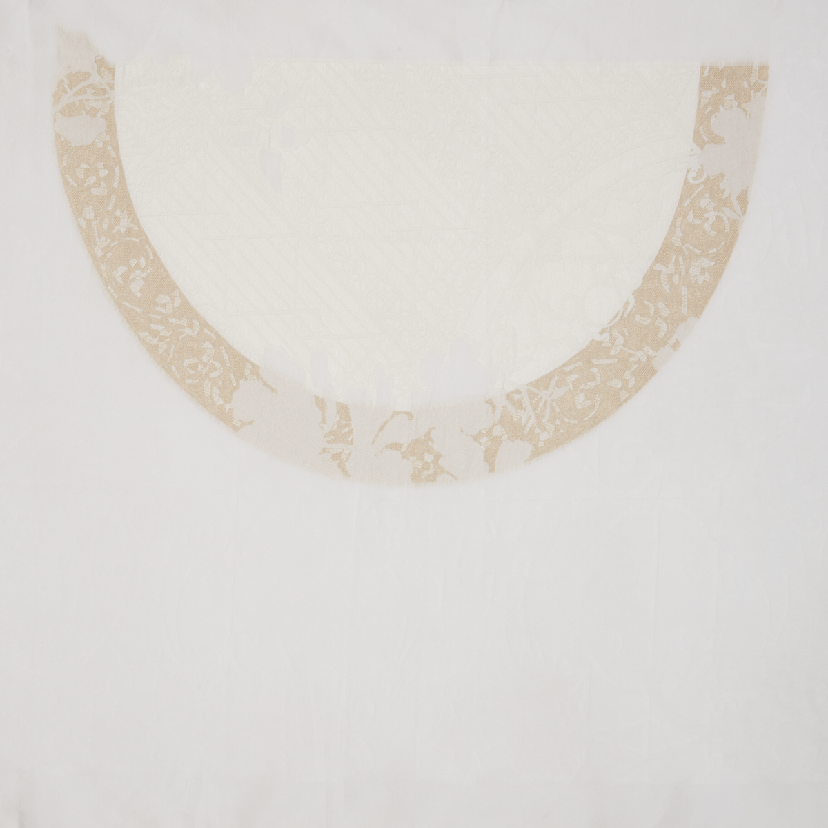 Sciarpa Jacquard Navy Bianco