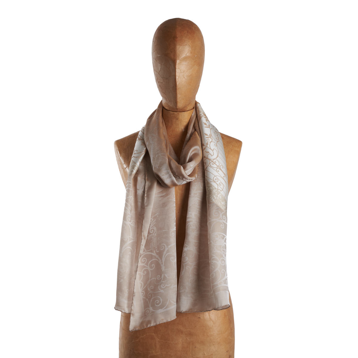 Sciarpa Jacquard Latte