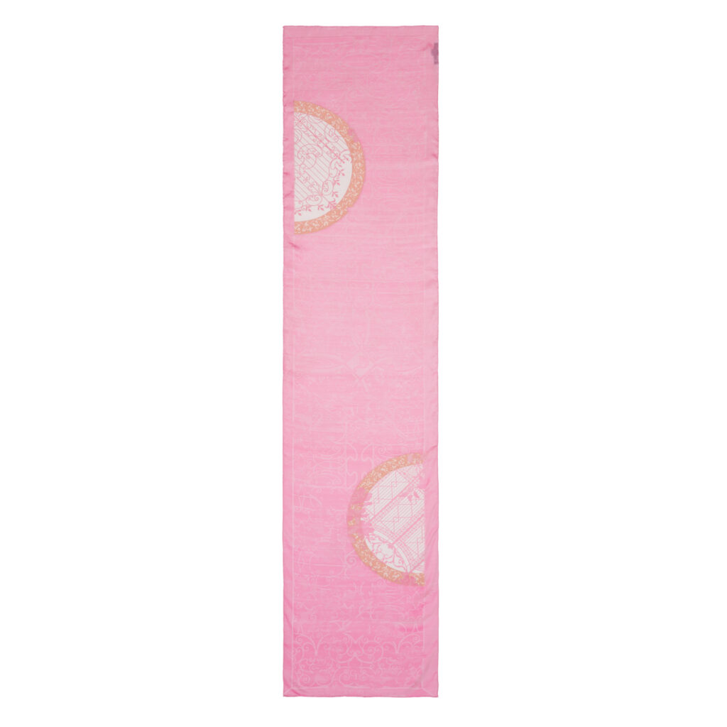 Sciarpa Jacquard Rosa